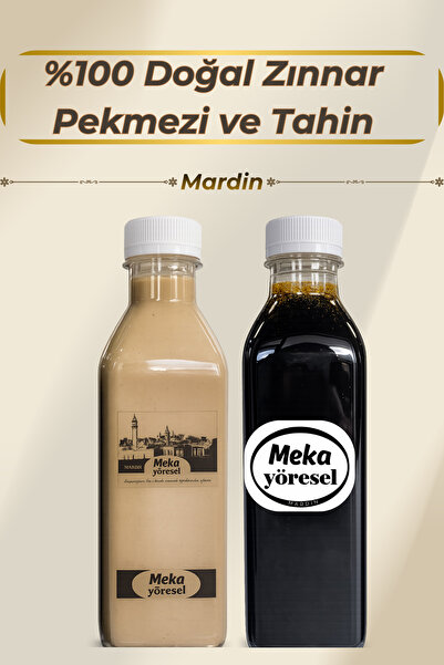 meka yöresel Mardin Yöresel Tahin Pekmez İkili Set ◆ Mezrone Üzüm Pekmezi Şek...
