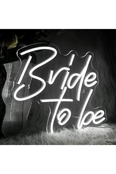 Slasa لافتة نيون "عروس المستقبل" - 30×38 سم، إضاءة LED بيضاء، قابلة للتعتيم، ...