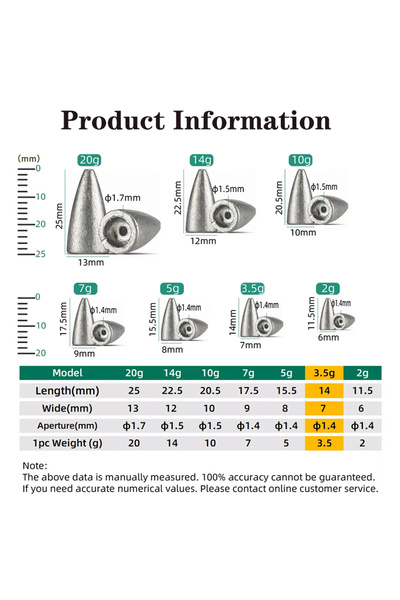 Choice 10 قطع من أوزان الرصاص لصيد الأسماك (5 غرامات) - 10 قطع/كيس، جهاز وزن ...
