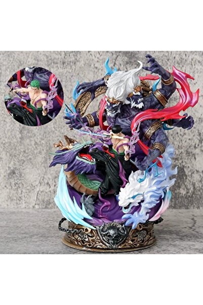 BANDAI مجسم رورونوا زورو من ون بيس، بطول 21 سم، مصنوع من مادة PVC، بتفاصيل دق...