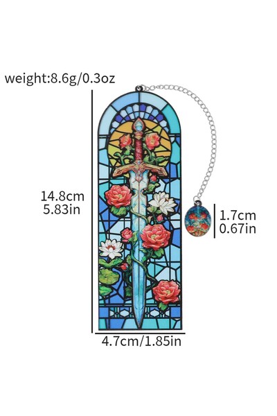 Choice Dragon Bookmark Stained Glass Fantasy Fourth Wing Dragon Bookmark Drag...