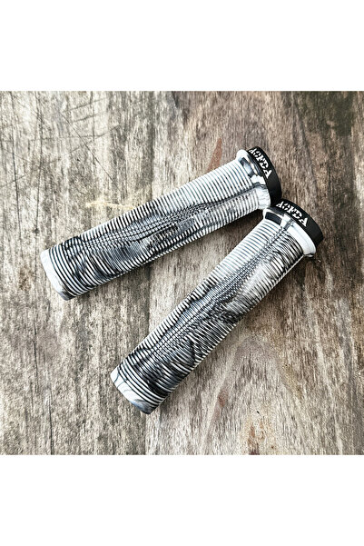 Choice White 1pair 22.2mm Single-Sided Lock-On MTB/DH/BMX/Off-road Bike Handl...