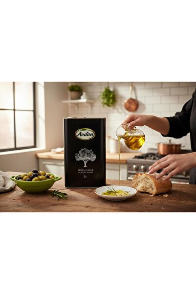 AVDAN Erken Hasat Soğuk Sıkım Zeytinyağı 3 LT