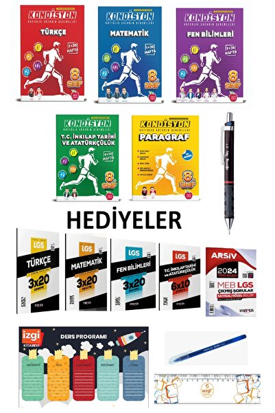 Newton Yayınları 8.Sınıf Kondisyon Haftalık Deneme Tüm Dersler SET