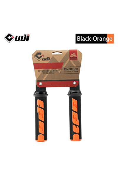 Choice RG98-Black-Orange ODI RG98 MTB Grips Anti-Slip Bike Handlebar Cover Co...
