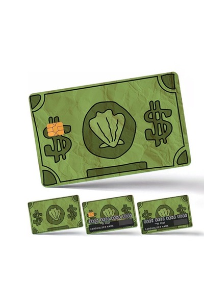 Choice 4 قطع من ملصقات بطاقات الخصم، بطاقات نقل مزخرفة، بطاقات بنكية شخصية