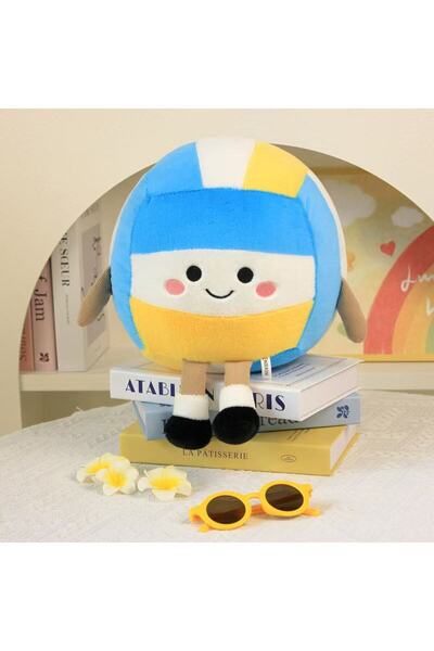 Choice وسادة دمية كرة طائرة جديدة بحجم 28 سم محشوة بألعاب قطيفة، بتصميم كرتون...