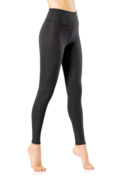 Arseno Γυναικείο ψηλόμεσο μακρύ κολάν στυλ κατάδυσης μονόχρωμο μαύρο - Μαύρο ...