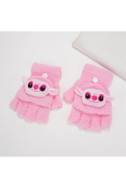 Choice Stitch Pink Disney Stitch Gloves Girls Boys Kawaii Anime Winter Warm T...