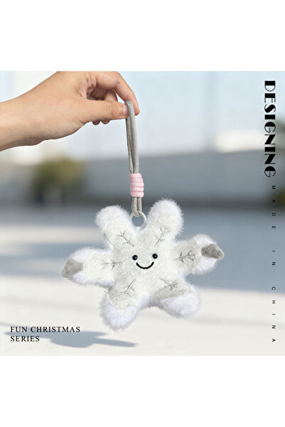 Choice دمية قطيفة على شكل ندفة ثلجية شتوية مرحة بطول 13 سم، هدية مثالية لحبيبتك