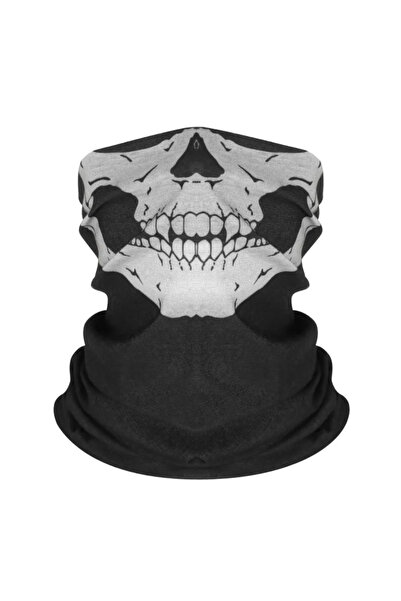 Choice A-black Bicycle Balaclava Full Face Mask Skull Print Motorcycle Mask W...