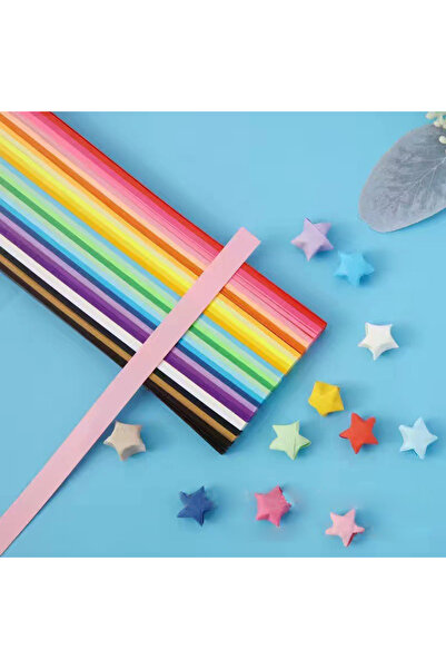 Choice 27 لونًا، 540 قطعة من شرائط ورقية على شكل نجوم أوريغامي متدرجة الألوان...