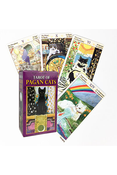 Choice XJW97 78 Cards Deck Tarot Of Pagan Cats Full English Family Party Boar...