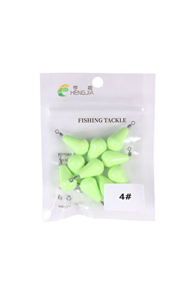 Choice 4-15 غرام - 10 قطع، ثقل رصاصي مضيء ليليًا بوزن 12-150 غرام، على شكل قط...