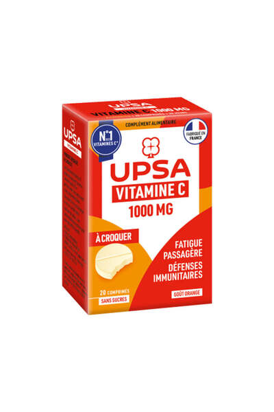 UPSA Vitamin C 1000 mg Chewable Tablets for Vitality Sugar Free