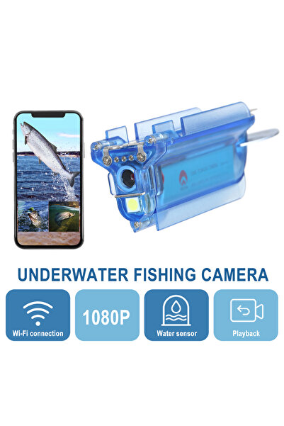 Choice كاميرا صيد لاسلكية تحت الماء بدقة 1080 بكسل من بلو، مزودة بتقنية واي ف...