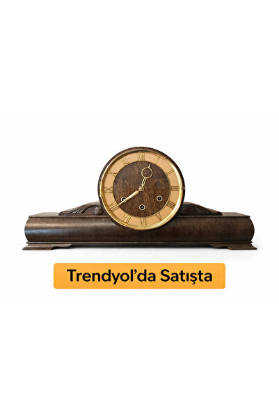 EVVEL ZAMAN ANTİK ANTİKA ŞÖMİNE SAATİ