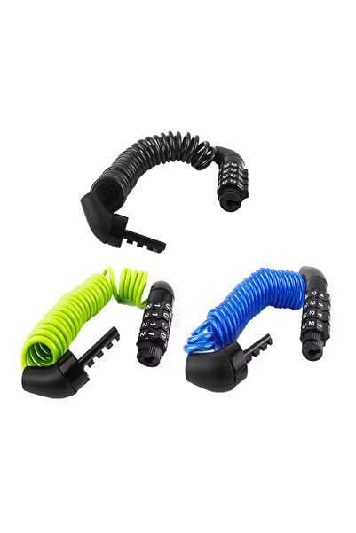 Choice 3 قطع من أقفال الدراجات الهوائية ذات رمز مكون من 4 أرقام، مصنوعة من كا...