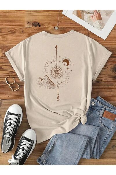 Gollinger Παιδικό μπλουζάκι με στάμπα στην πλάτη και λαιμόκοψη ποδηλάτου