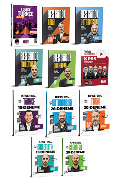RETRO YAYINCILIK 2026 KPSS Genel Yetenek Kültür 5 Yüz Ekibi Kamp ve Branş Den...