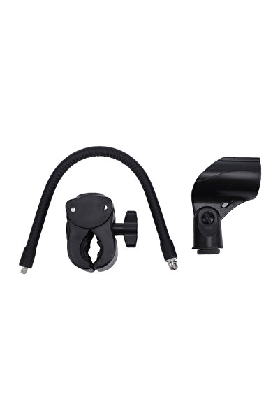 Choice Black Mic Stand Microphone Stand Flexible Gooseneck Arm Clamp Holder A...