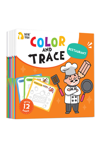 Choice مجموعة من 10 كتب تلوين للأطفال لتنمية التفكير الإدراكي، تتضمن 10 رسوما...