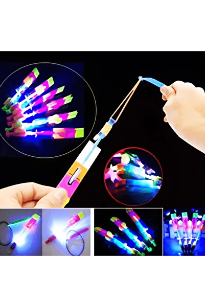 Choice ١٠ قطع من صواريخ LED المضيئة، ألعاب طائرة، قاذفة مقلاع، هدايا حفلات أع...