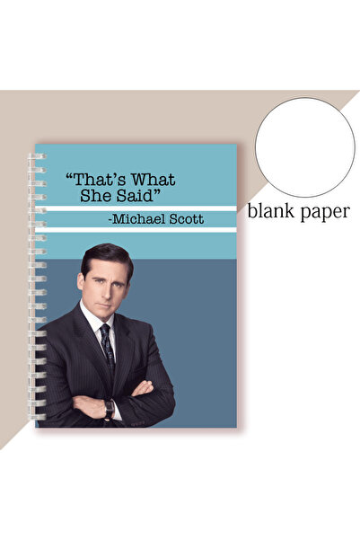 Choice A5 H105 - 2 Michael G. Scott Quote A5 Spiral Binder Notebook - SOMEHOW...