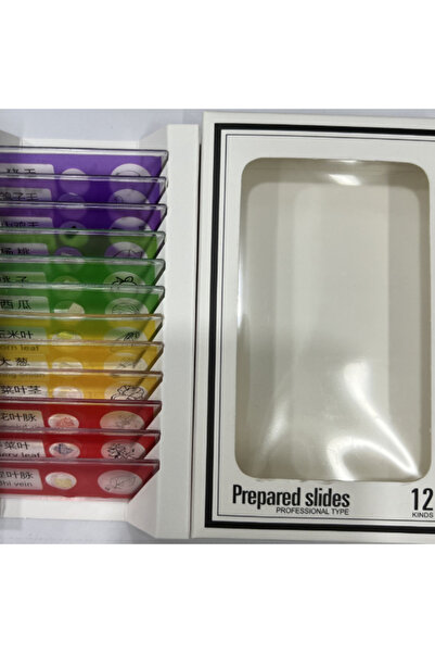 Choice مجموعة متنوعة من 12 قطعة من العينات المجهرية للحيوانات والنباتات والحشرات