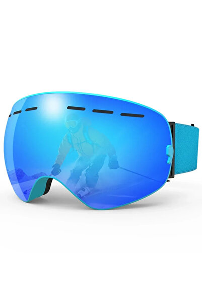 Choice XJ-0105-P Ski Goggles Double Layers Anti-fog Adult Snowboard Snow Gogg...