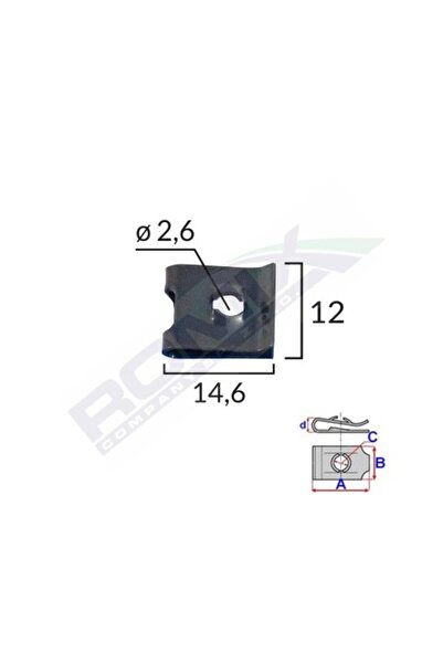 ROMİX Κλιπ στερέωσης γενικής χρήσης - Μαύρο σετ 25 τεμαχίων