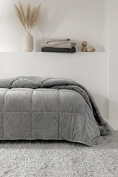 Nart Home Wellsoft Çift Kişilik Yorgan Çift Taraflı Gri 195x215