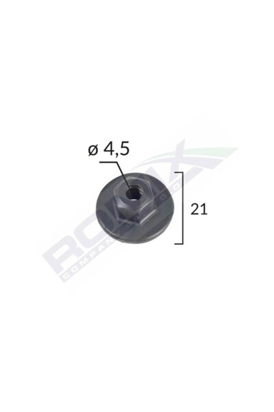 ROMİX Гайка BMW Mercedes Mini VW Opel - Черна 21 мм Комплект от 10 части