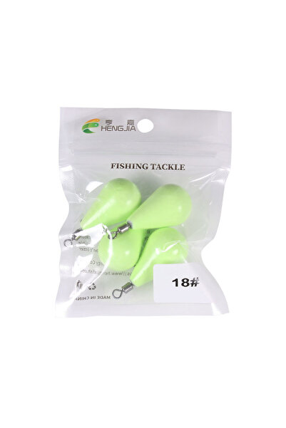 Choice 18-63.8 غرام - 4 قطع، ثقل رصاصي مضيء ليليًا بوزن 12-150 غرام، على شكل ...