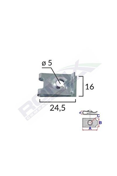 ROMİX Μεταλλικά κλιπ στερέωσης για Audibmw και Universal σετ 10 τεμαχίων