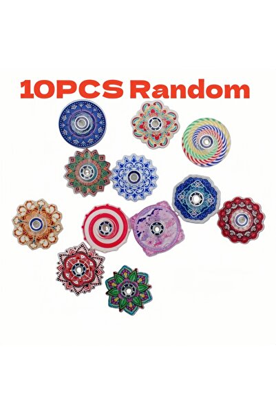 Choice ١٠ قطع عشوائية ٦/١٠ قطع لعبة صغيرة لتخفيف التوتر بتصميم جرافيتي ريترو،...