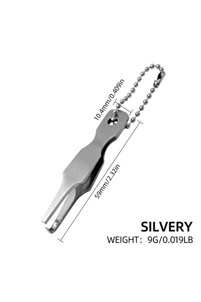 Choice أداة فتح حلقات مزدوجة من الفولاذ المقاوم للصدأ الفضي، أداة فتح حلقات ا...