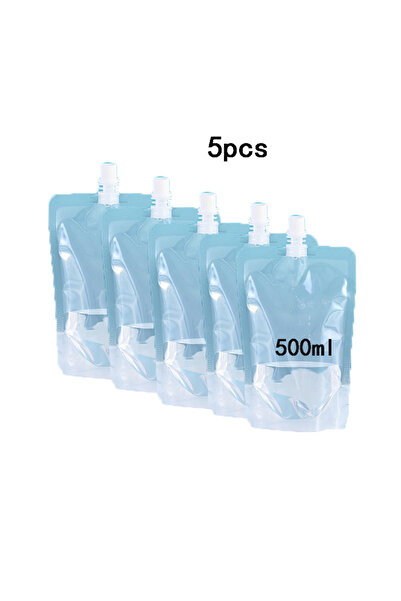Choice 5pcs--500ml 3Pcs 500ML Water Bag Folding Portable Sports Storage Conta...