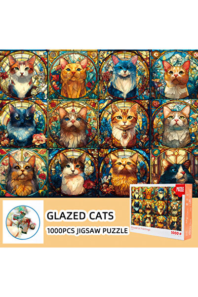 Choice 12 Zodiac Cats Christmas gifts for adults 1000-Piece Jigsaw Puzzle for...