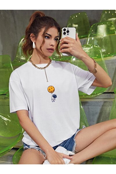 Gollinger Oversize γυναικείο μπλουζάκι με στάμπα αστροναύτη