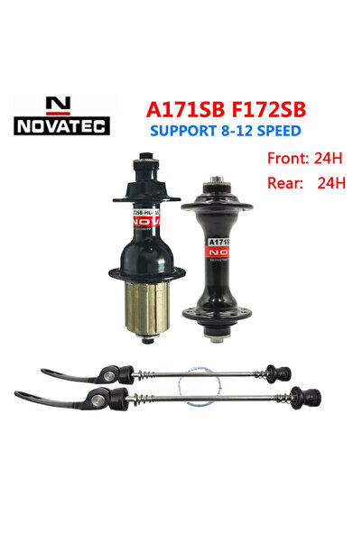 Choice محور دراجة طريق Novatec A171SBT/F172SB، 11 سرعة، أمامي/خلفي، 20/24 فتح...