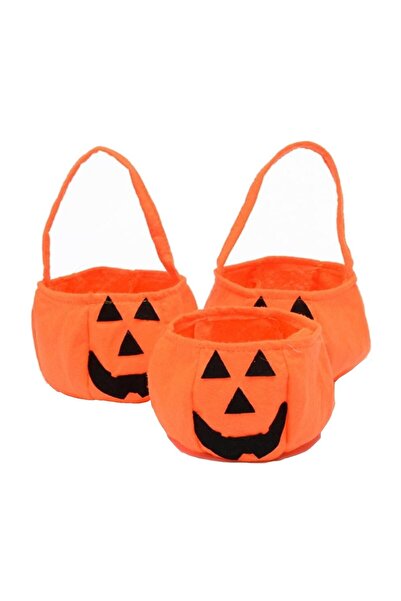 Choice As shown 3pcs Halloween Pumpkin Bucket Portable Non-Woven Candy Basket...