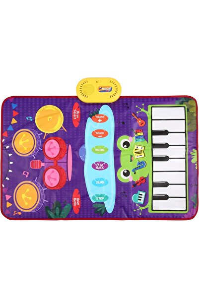 Arabest 2-in-1 Baby Piano Play Mat,adjustable volume,2 Hammers,31.5 x 19.5 in...