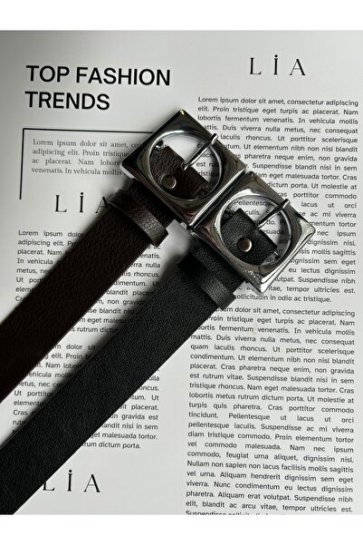 LİA KEMER 2 bucăți de centură de talie pentru femei, cu cataramă argintie, ac...