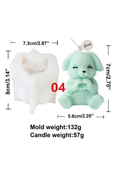 Choice3 قالب أرنب 04، قالب سيليكون ثلاثي الأبعاد على شكل أرنب لعيد الفصح، قال...