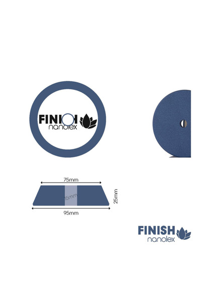 Nanolex Car Care Burete Polish Fin Nanolex Polishing Pad Finish, 95x25x75 DA ...