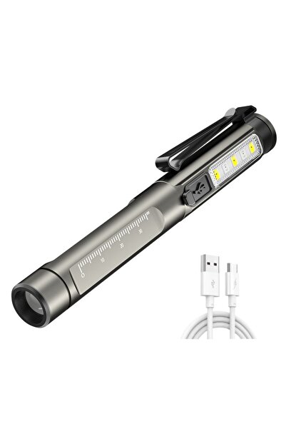 Choice قلم ضوئي طبي صغير، ضوء أبيض/أصفر/بنفسجي، مصباح يدوي ثنائي المصدر للإسع...