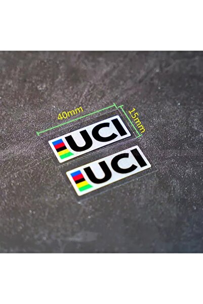 Choice ملصقان صغيران أبيضان قصيران لشهادة الاتحاد الدولي للدراجات (UCI) - ملص...