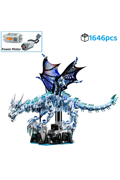 Choice 1646pcs with power motor FUNXINEE 1676Pcs Premium Ice Dragon Bricks Ad...