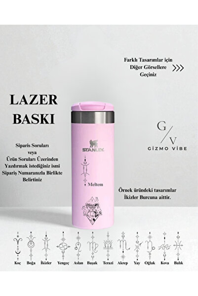 Stanley Kişiselleştirilmiş Termos Bardak Özel İsimli Tasarımlı